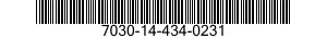 7030-14-434-0231 TAPE PROGRAM,AUTOMATIC DATA PROCESSING 7030144340231 144340231