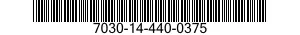 7030-14-440-0375 DISQUE PROGRAMME,TR 7030144400375 144400375