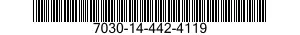 7030-14-442-4119 DISQUE PROGRAMME,TR 7030144424119 144424119