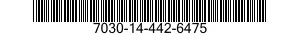 7030-14-442-6475 DISQUE PROGRAMME,TR 7030144426475 144426475