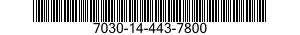 7030-14-443-7800 DISQUE PROGRAMME,TR 7030144437800 144437800