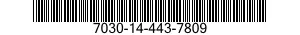 7030-14-443-7809 DISQUE PROGRAMME,TR 7030144437809 144437809
