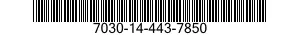 7030-14-443-7850 DISQUE PROGRAMME,TR 7030144437850 144437850