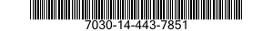 7030-14-443-7851 DISQUE PROGRAMME,TR 7030144437851 144437851