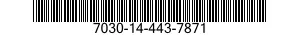 7030-14-443-7871 DISQUE PROGRAMME,TR 7030144437871 144437871