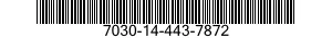 7030-14-443-7872 DISQUE PROGRAMME,TR 7030144437872 144437872