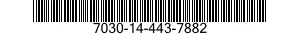 7030-14-443-7882 DISQUE PROGRAMME,TR 7030144437882 144437882