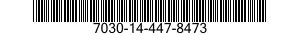 7030-14-447-8473 DISQUE PROGRAMME,TR 7030144478473 144478473