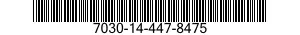 7030-14-447-8475 DISQUE PROGRAMME,TR 7030144478475 144478475