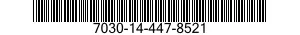 7030-14-447-8521 DISQUE PROGRAMME,TR 7030144478521 144478521