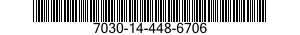 7030-14-448-6706 DISQUE PROGRAMME,TR 7030144486706 144486706