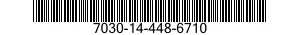 7030-14-448-6710 DISQUE PROGRAMME,TR 7030144486710 144486710