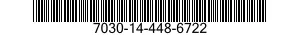 7030-14-448-6722 DISQUE PROGRAMME,TR 7030144486722 144486722