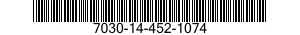 7030-14-452-1074 DISQUE PROGRAMME,TR 7030144521074 144521074