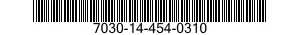 7030-14-454-0310 TAPE PROGRAM,AUTOMATIC DATA PROCESSING 7030144540310 144540310