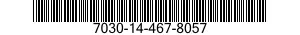 7030-14-467-8057 TAPE PROGRAM,AUTOMATIC DATA PROCESSING 7030144678057 144678057