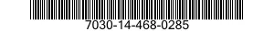 7030-14-468-0285 TAPE PROGRAM,AUTOMATIC DATA PROCESSING 7030144680285 144680285