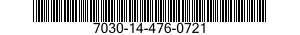 7030-14-476-0721 TAPE PROGRAM,AUTOMATIC DATA PROCESSING 7030144760721 144760721
