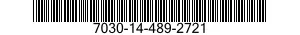 7030-14-489-2721 DISK PROGRAM,AUTOMATIC DATA PROCESSING 7030144892721 144892721