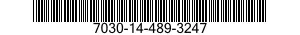 7030-14-489-3247 DISQUE PROGRAMME,TR 7030144893247 144893247