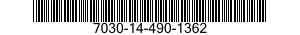 7030-14-490-1362 TAPE PROGRAM,AUTOMATIC DATA PROCESSING 7030144901362 144901362