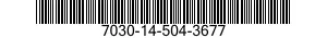 7030-14-504-3677 DISQUE PROGRAMME,TR 7030145043677 145043677