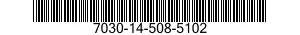 7030-14-508-5102 TAPE PROGRAM,AUTOMATIC DATA PROCESSING 7030145085102 145085102