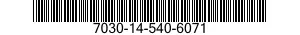 7030-14-540-6071 DISQUE PROGRAMME,TR 7030145406071 145406071