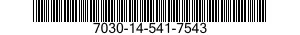 7030-14-541-7543 DISQUE PROGRAMME,TR 7030145417543 145417543
