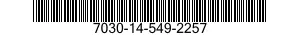 7030-14-549-2257 TAPE PROGRAM,AUTOMATIC DATA PROCESSING 7030145492257 145492257