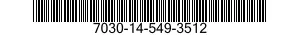 7030-14-549-3512 DISQUE PROGRAMME,TR 7030145493512 145493512