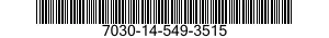 7030-14-549-3515 DISQUE PROGRAMME,TR 7030145493515 145493515