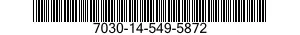 7030-14-549-5872 TAPE PROGRAM,AUTOMATIC DATA PROCESSING 7030145495872 145495872