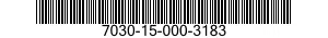 7030-15-000-3183 SOFTWARE KIT 7030150003183 150003183