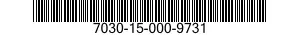 7030-15-000-9731 PROGRAMMA SU DISCO 7030150009731 150009731