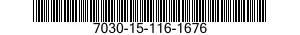 7030-15-116-1676 SOFTWARE APPLICATIV 7030151161676 151161676