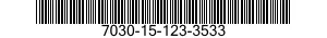 7030-15-123-3533 TAPE PROGRAM,AUTOMATIC DATA PROCESSING 7030151233533 151233533