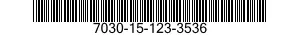 7030-15-123-3536 TAPE PROGRAM,AUTOMATIC DATA PROCESSING 7030151233536 151233536