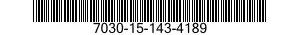 7030-15-143-4189 SOFTWARE 7030151434189 151434189