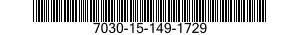 7030-15-149-1729 SOFTWARE DB SEARCH 7030151491729 151491729