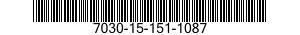 7030-15-151-1087 DISK PROGRAM, AUTOM 7030151511087 151511087