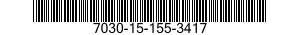 7030-15-155-3417 DISK PROGRAM, AUTOM 7030151553417 151553417