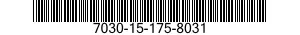 7030-15-175-8031 SOFTWARE MICROSOFT 7030151758031 151758031