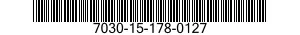 7030-15-178-0127 DISK PROGRAM, AUTOM 7030151780127 151780127