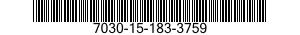 7030-15-183-3759 CDROM AIX 4.3.2 2/3 7030151833759 151833759