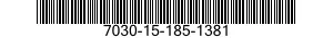 7030-15-185-1381 PROGRAMMA QAPLUS/FE 7030151851381 151851381