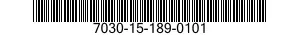 7030-15-189-0101 PROGRAMMA SU DISCO 7030151890101 151890101