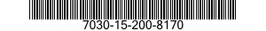 7030-15-200-8170 DISK PROGRAM, AUTOM 7030152008170 152008170