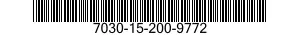 7030-15-200-9772 DISK PROGRAM, AUTOM 7030152009772 152009772