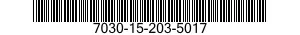7030-15-203-5017 PROGRAMMA SU DISCO 7030152035017 152035017